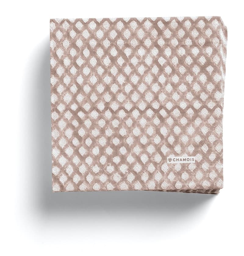Medallion Paper Napkins in Rose