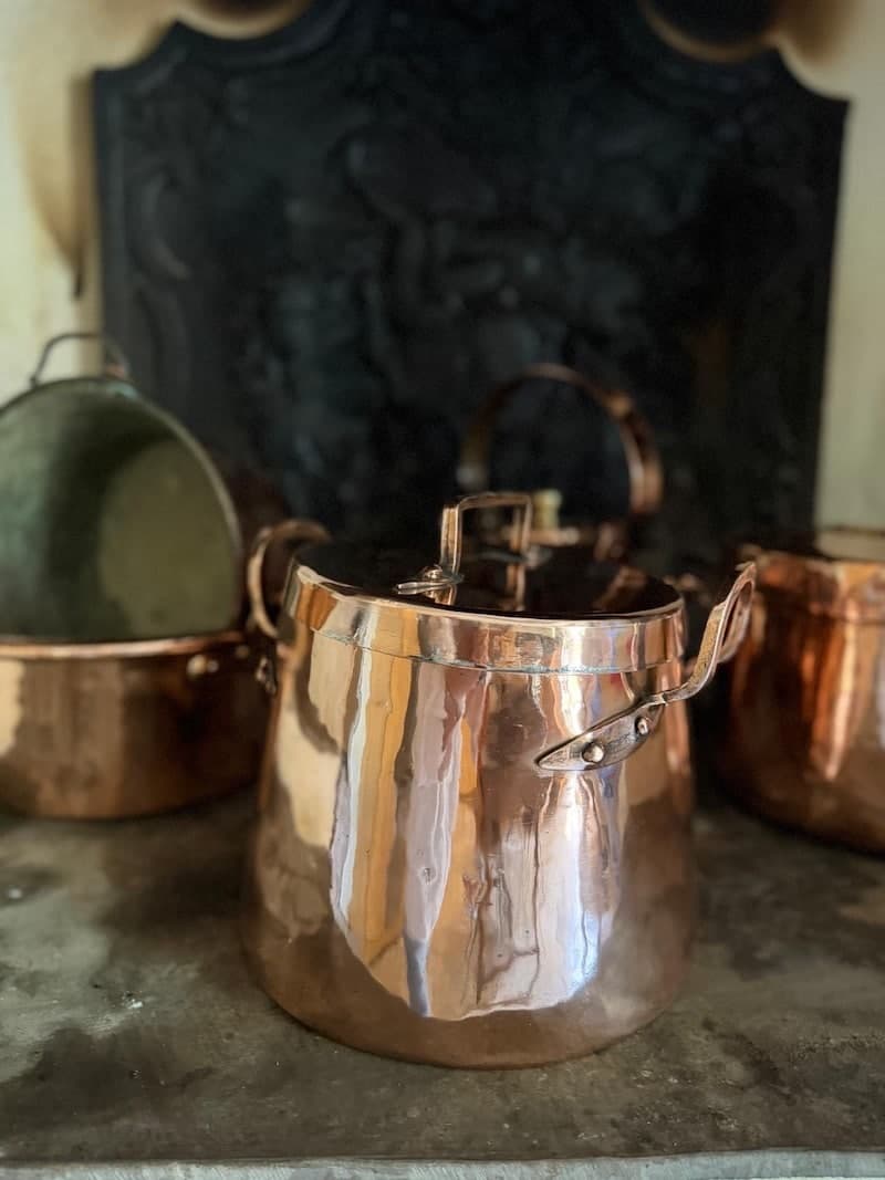 Antique Copper Pot with Lid