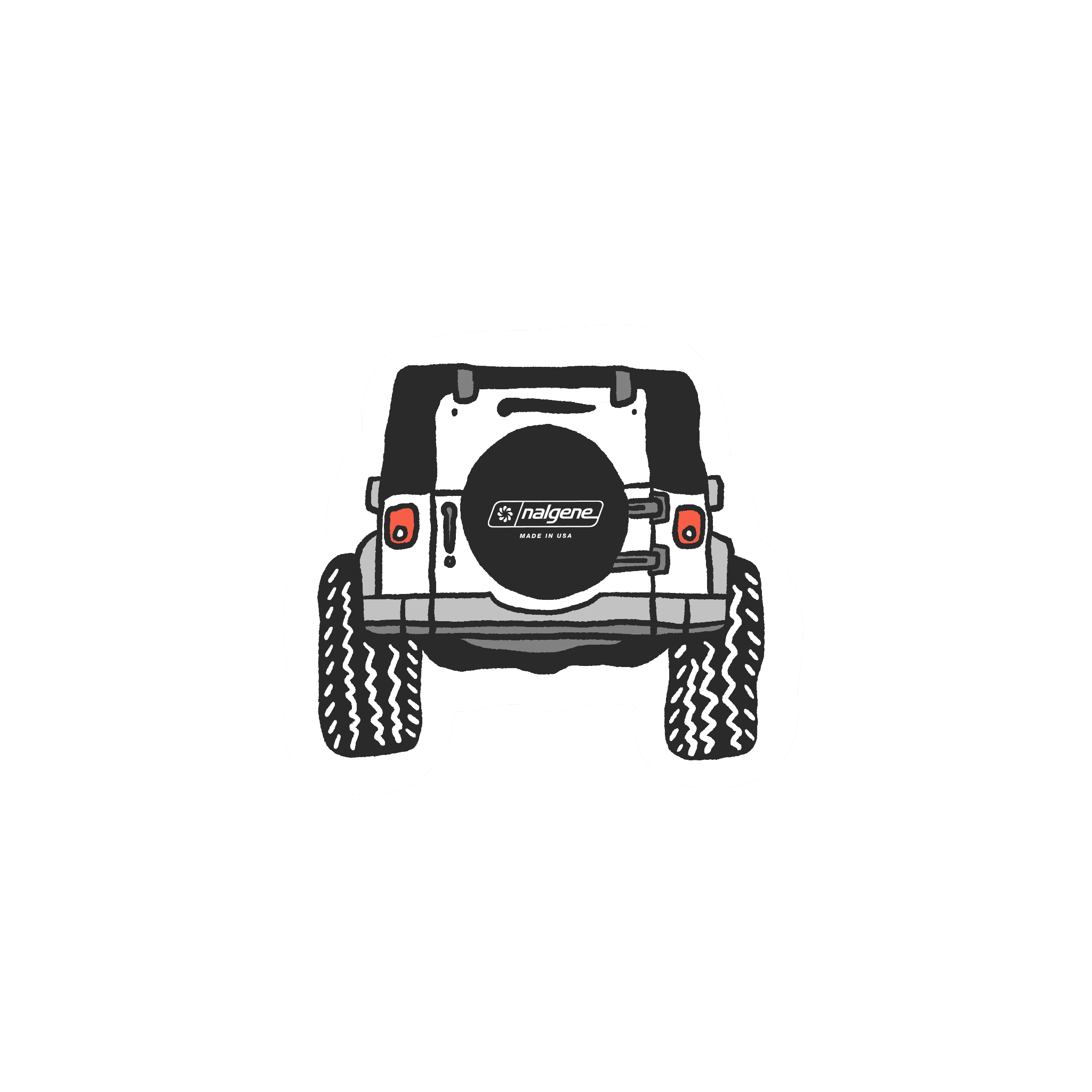 Four Wheeling Sticker