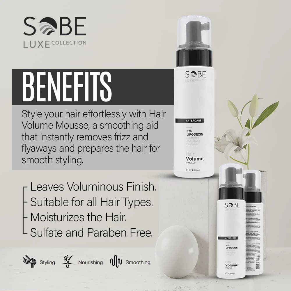 SOBE LUXE Hair Volumizing Mousse 8oz - thumbnail 2