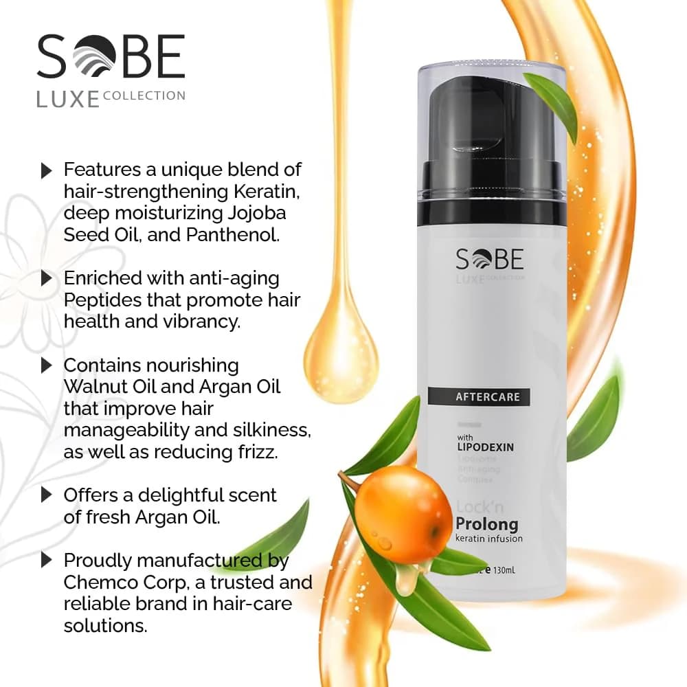 SOBE LUXE Lock’n Prolong Keratin Infusion 4.4oz - thumbnail 3