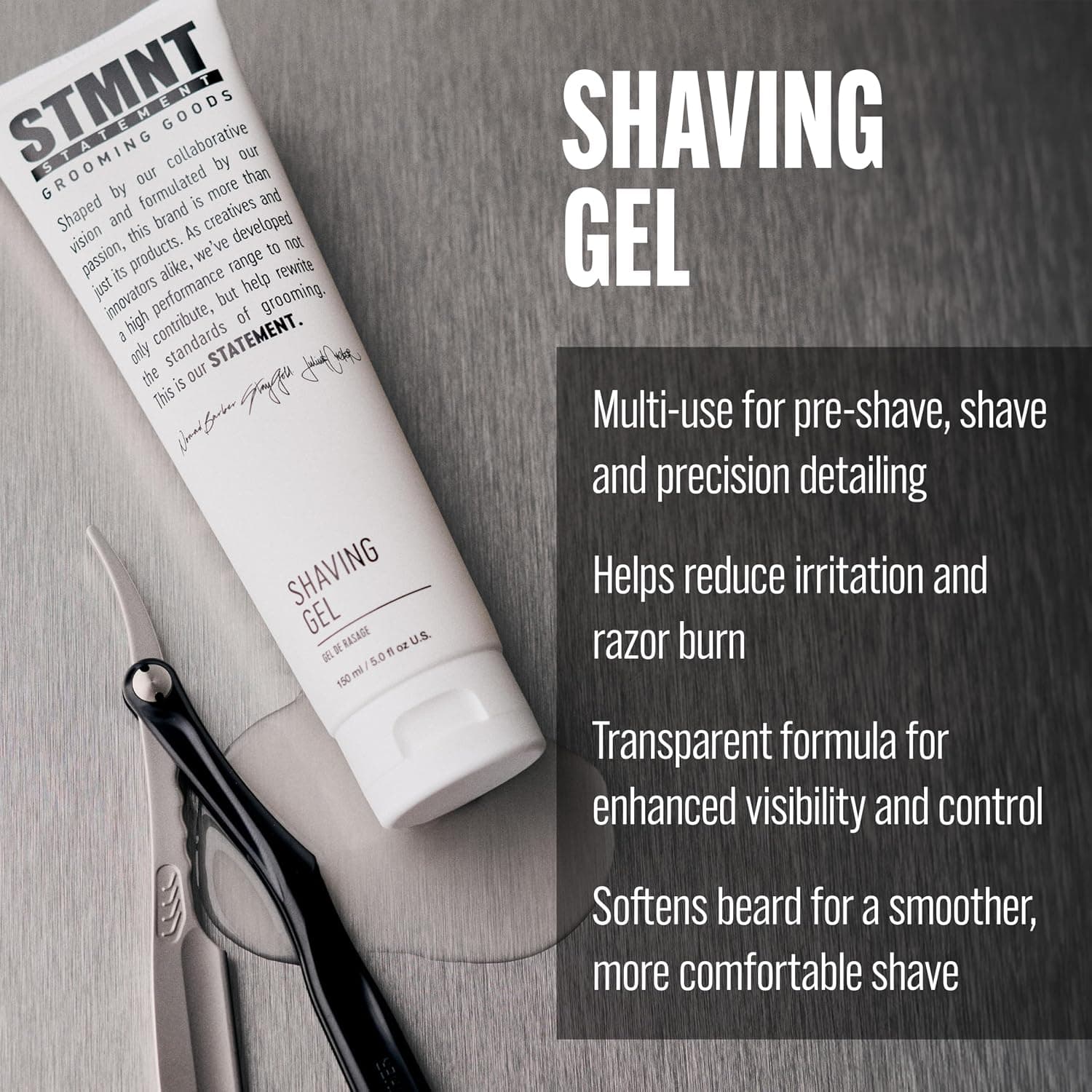STMNT Grooming Goods Shaving Gel 5oz - thumbnail 2