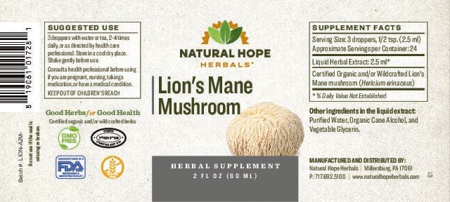Lion’s Mane Mushroom Double Extraction Tincture - thumbnail 2