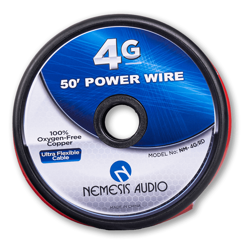 NM-4G/RD 4 Gauge OFC Power Wire Red 50 ft - thumbnail 4