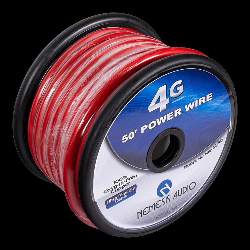 NM-4G/RD 4 Gauge OFC Power Wire Red 50 ft - thumbnail 2