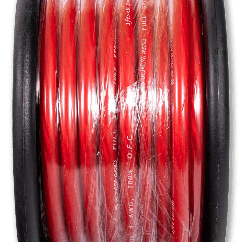 NM-4G/RD 4 Gauge OFC Power Wire Red 50 ft - thumbnail 3