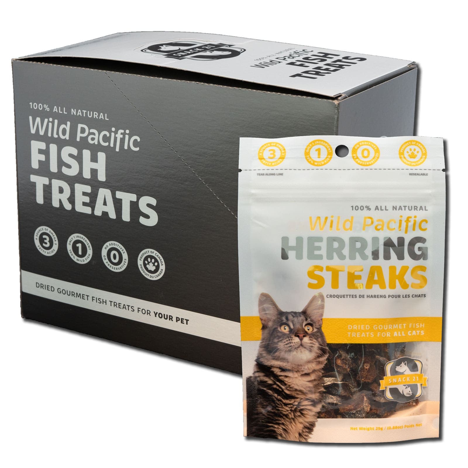 Herring Cat Treats (12 Bags Per Case)