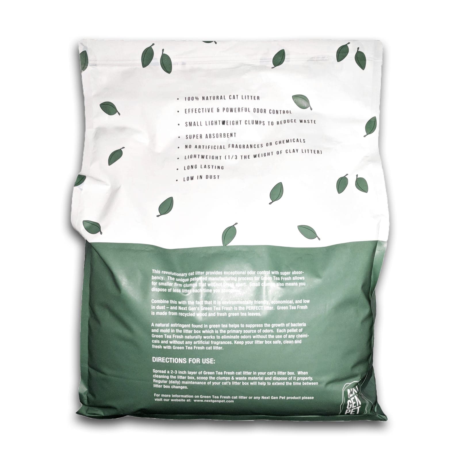 Green Tea Fresh Litter (11.5lbs)(Case)(3 Bags) LARGE BAG - thumbnail 4