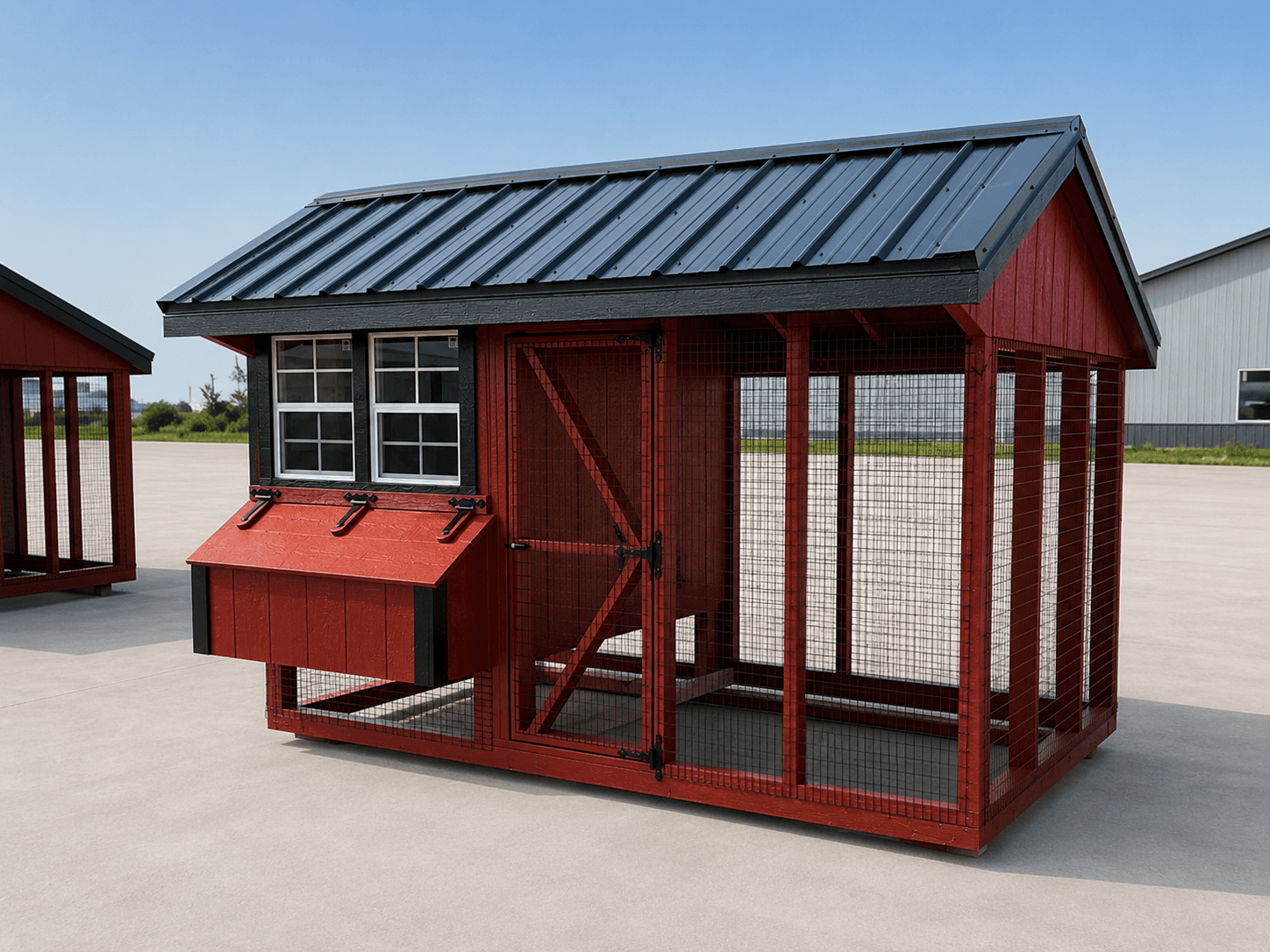 6’x10′ Quaker Chicken Coop Combo - thumbnail 3
