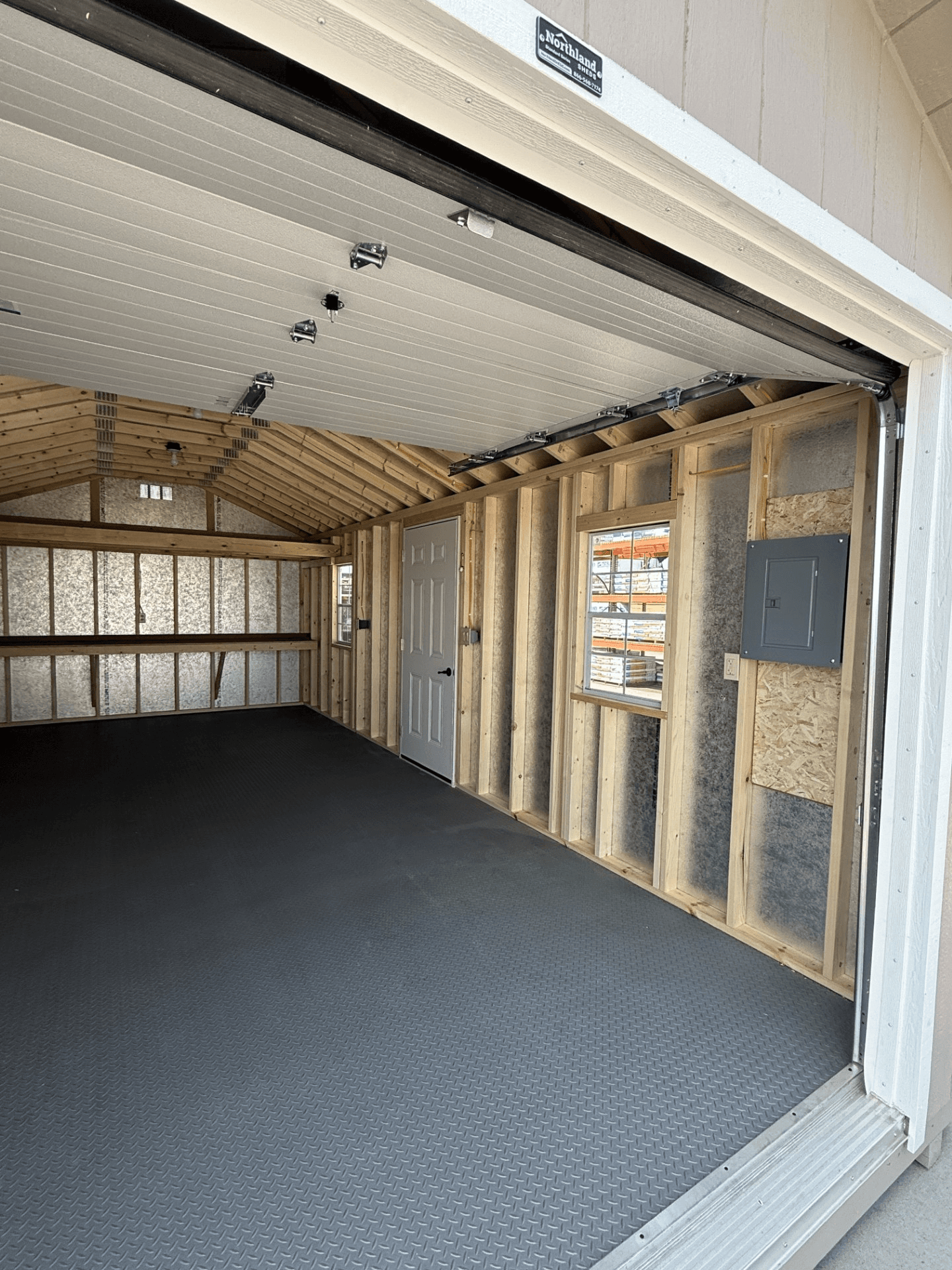 12’x24′ Ranch Gable Wood Panel Garage - thumbnail 2