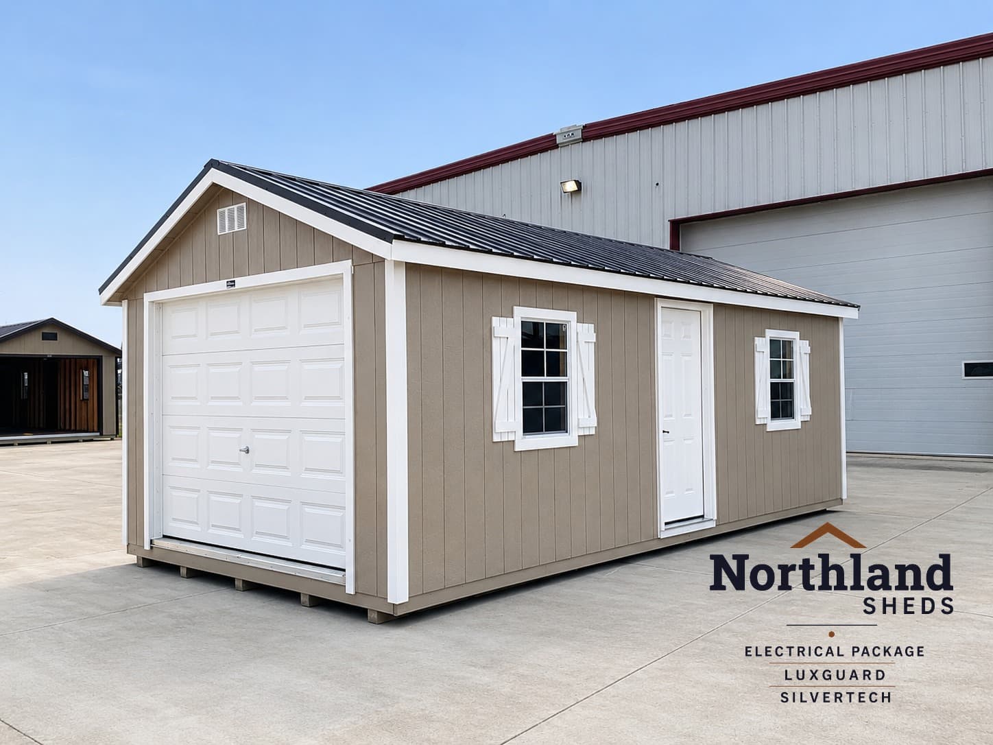 12’x24′ Ranch Gable Wood Panel Garage
