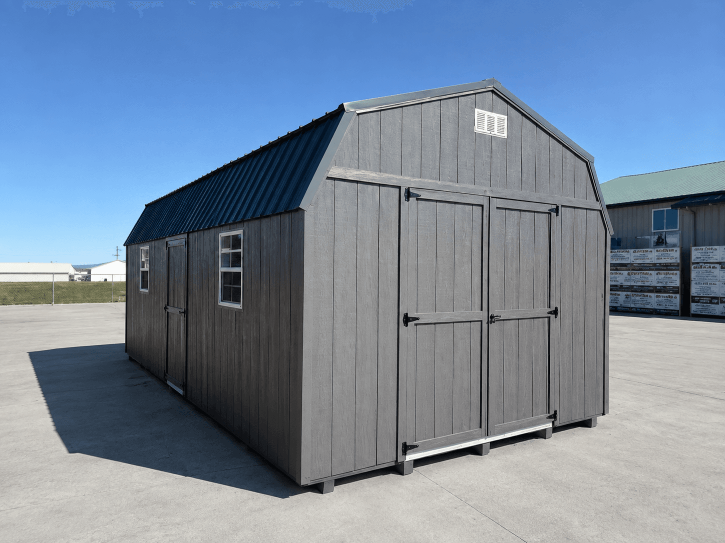 12’x24′ Economy High Barn Wood Shed