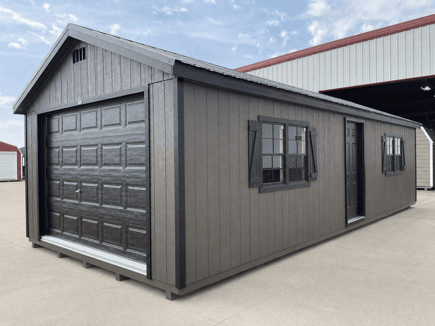 14’x32′ Ranch Gable Wood Panel Garage