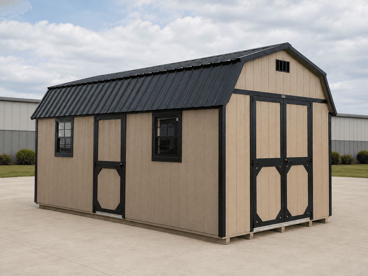 10’x20′ High Barn Wood Panel Shed