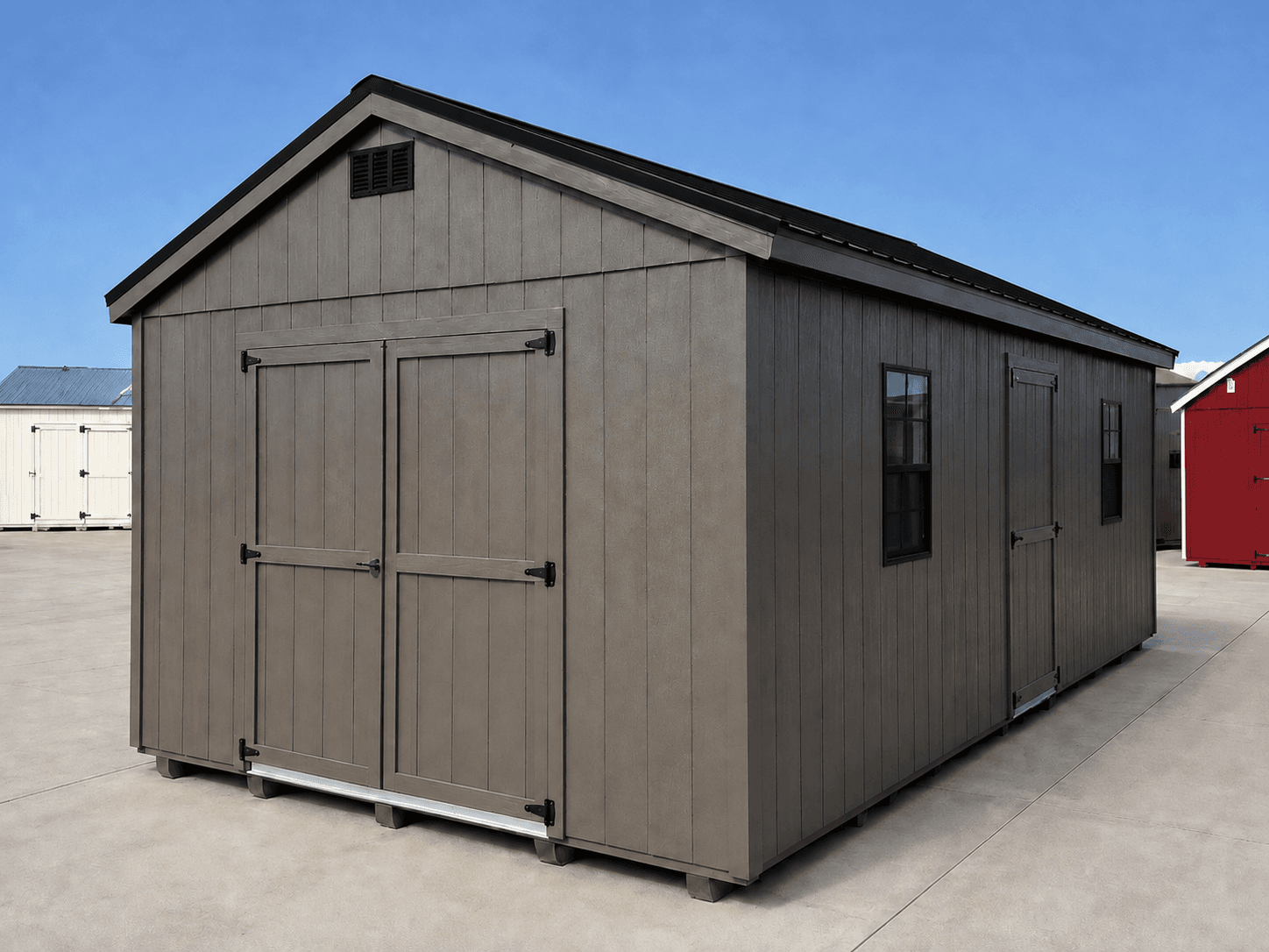 12’x24′ Economy Ranch Gable Wood Shed