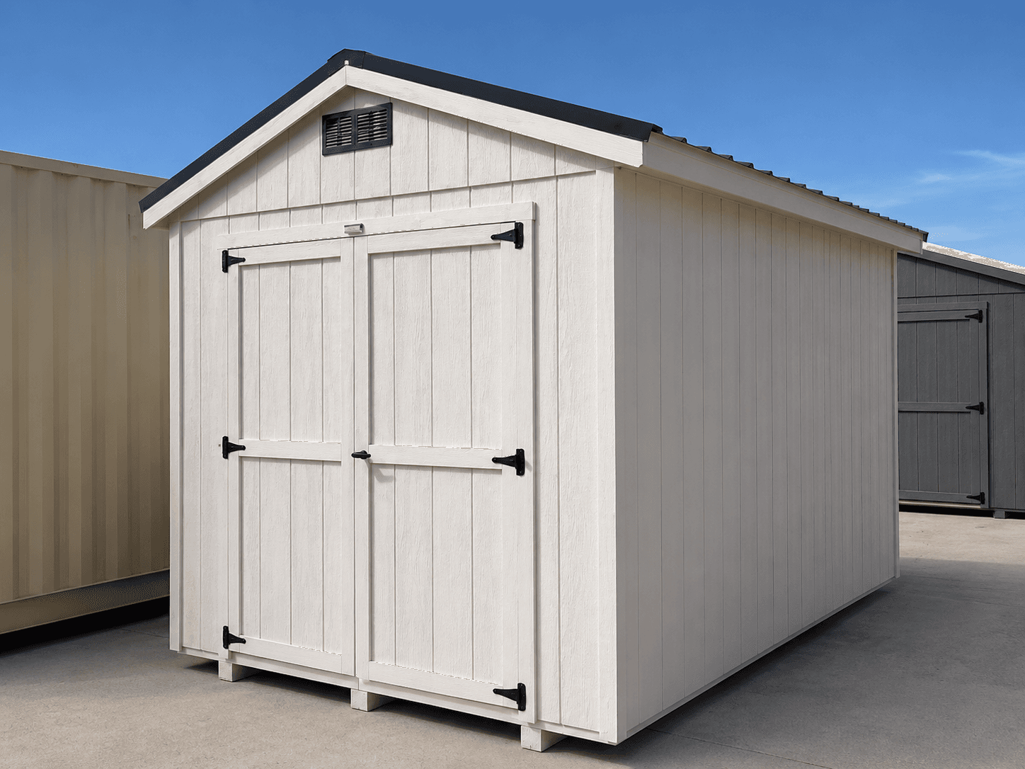 8’x12′ Economy Ranch Gable Wood Shed