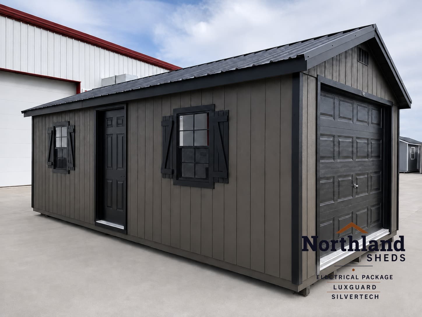 12’x24′ Ranch Gable Wood Panel Garage