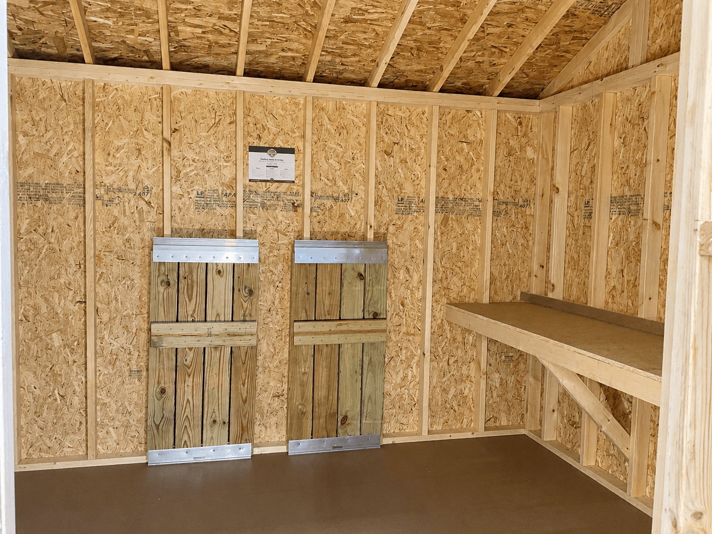 10’x12′ Ranch Gable Wood Panel Shed - thumbnail 2
