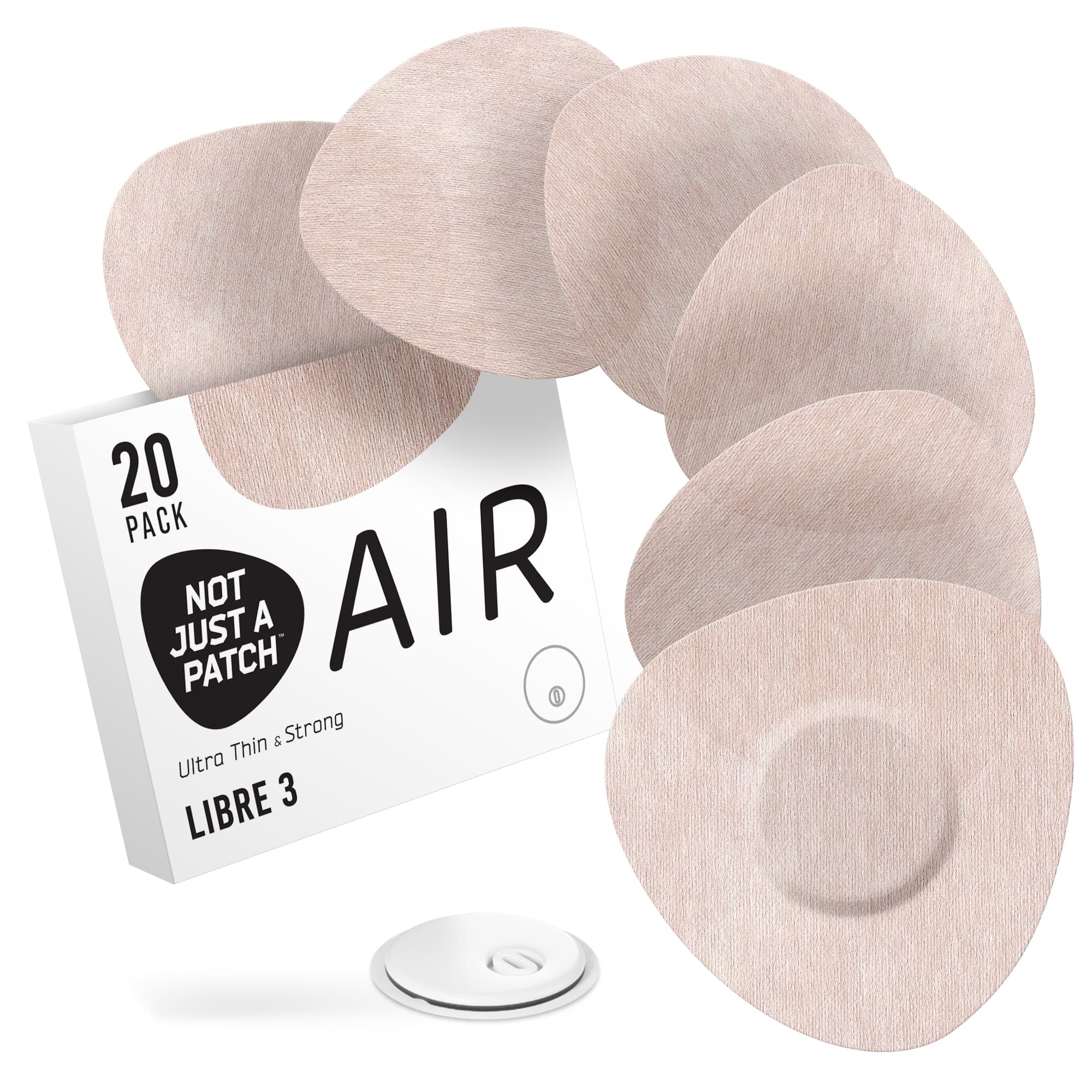 Air Patch for Freestyle Libre 3 – Beige – 20 Pack