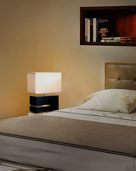 Zen Reclining Table Lamp with Nightlight – 20″, 4-Way Switch - thumbnail 2