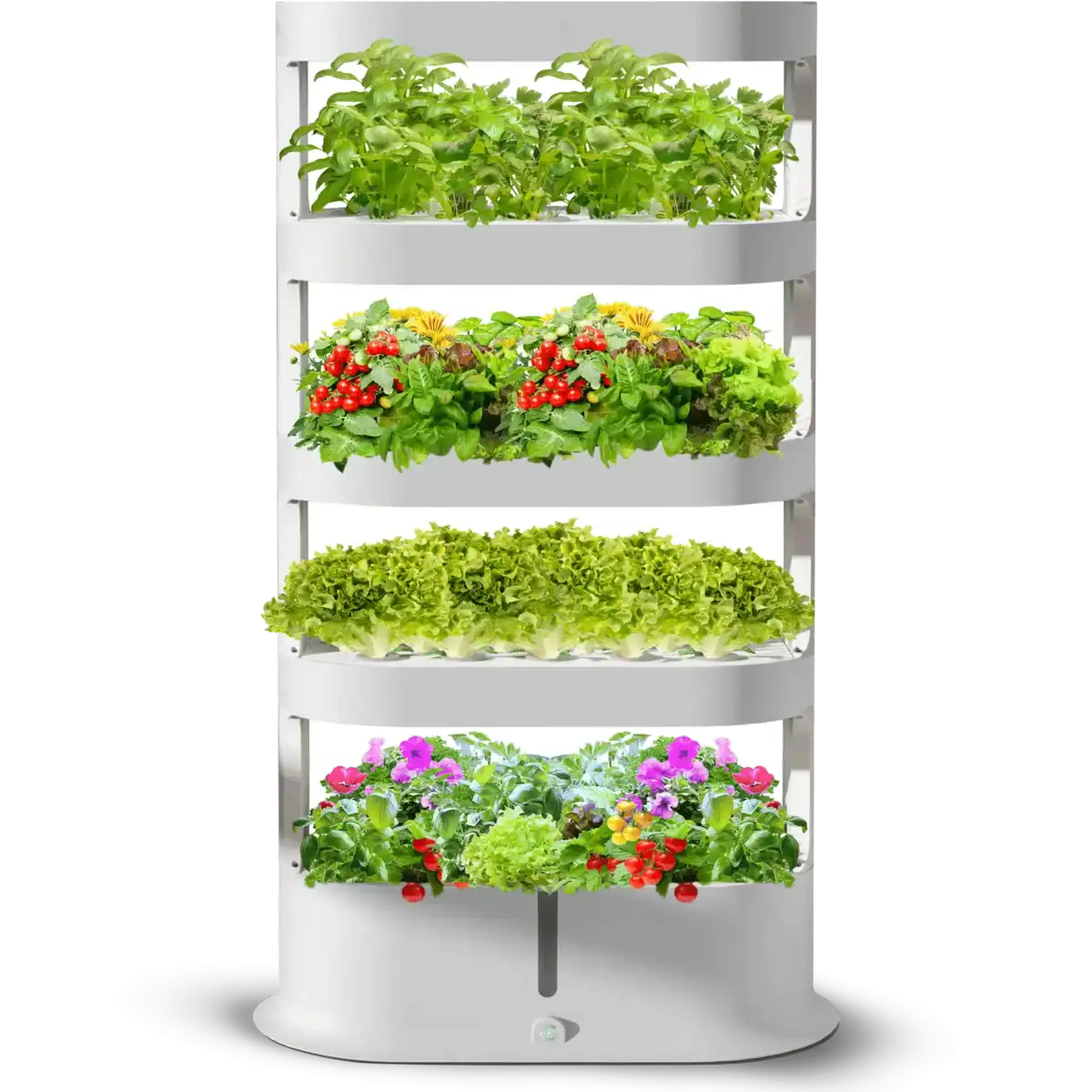 Nutraponics Tray Tower – Indoor Hydroponic Farming System with LED Lights