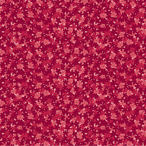 Riley Blake-Foxglove Hydrangea Dahlia Red