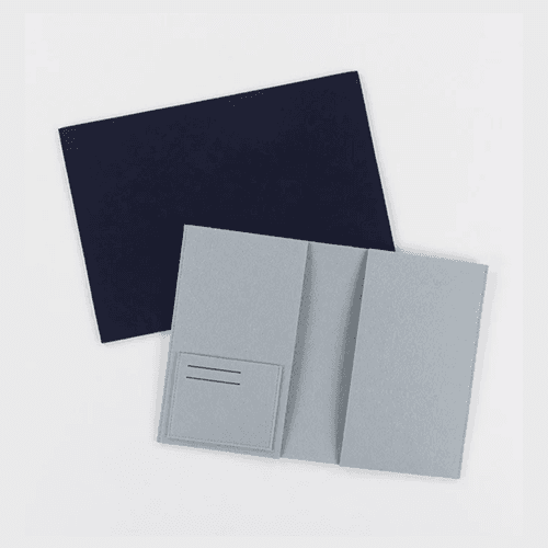 Kimberbell Notebook Cover Blanks Navy & Gray (PRE-ORDER)