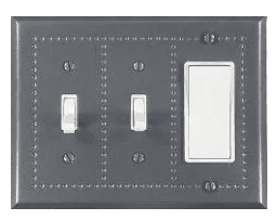 Switchplate – Border Double Switch w/Ground Fault