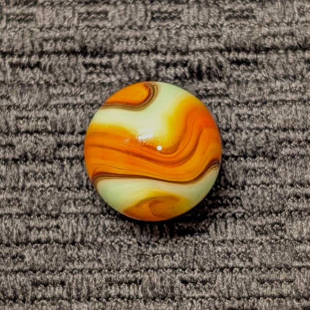 11/16″ Twisty Multicolor Corkscrew of Lime Green, Chocolate Brown & Orange w/ a Hint of Yellow