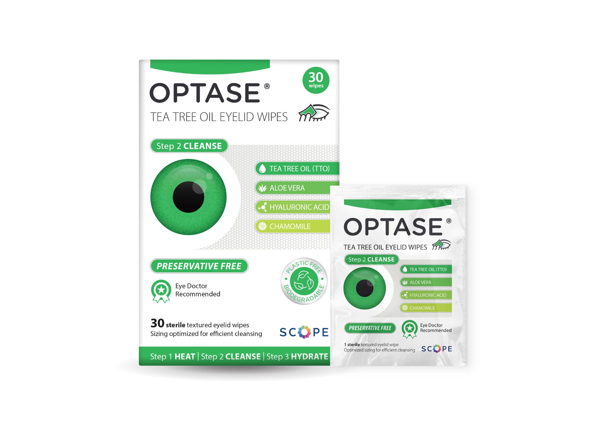 OPTASE® Tea Tree Oil Wipes 30 Count