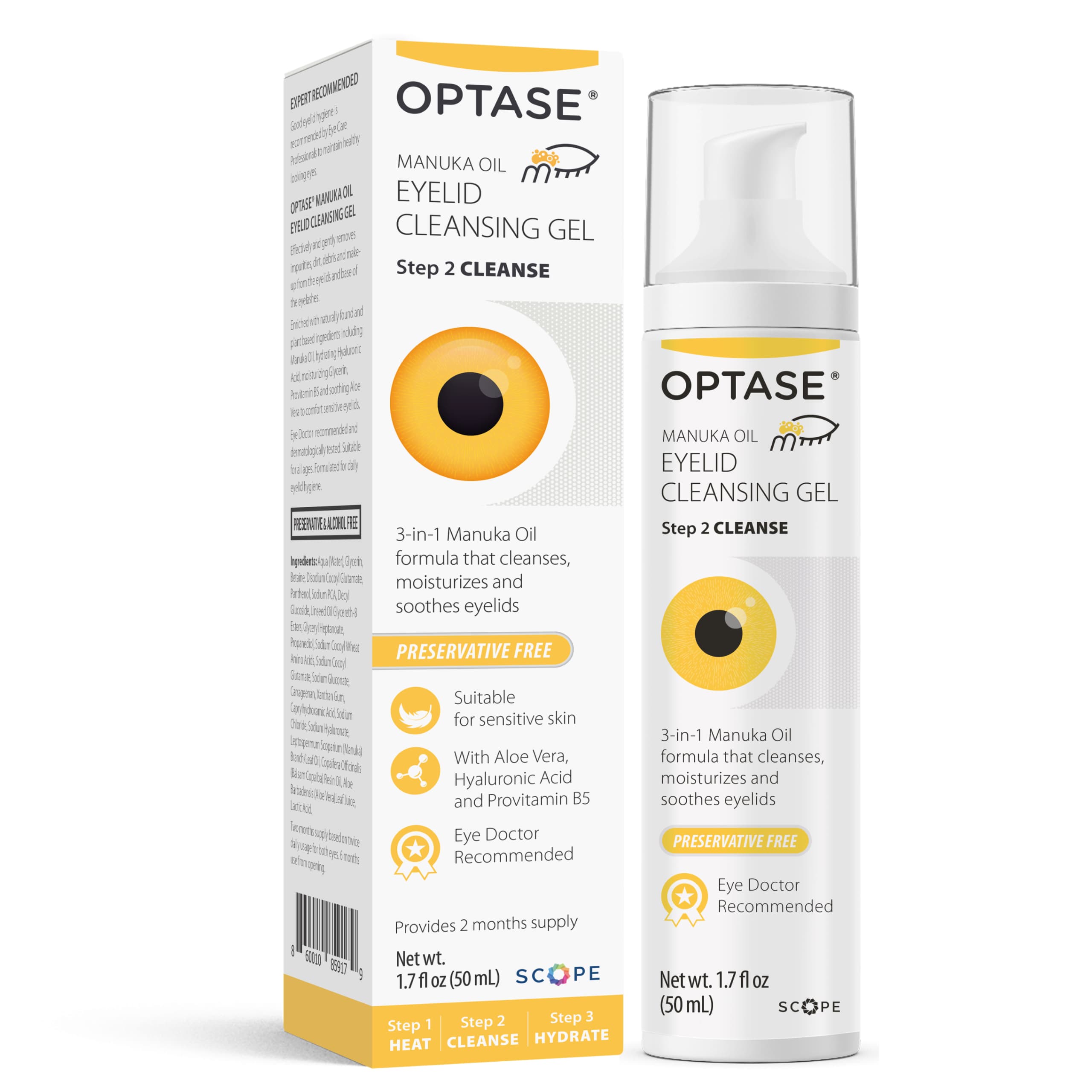 OPTASE® MANUKA OIL Eyelid Cleansing Gel