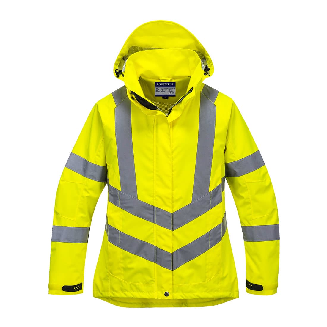 Hi-Vis Women’s Breathable Rain Jacket Yellow