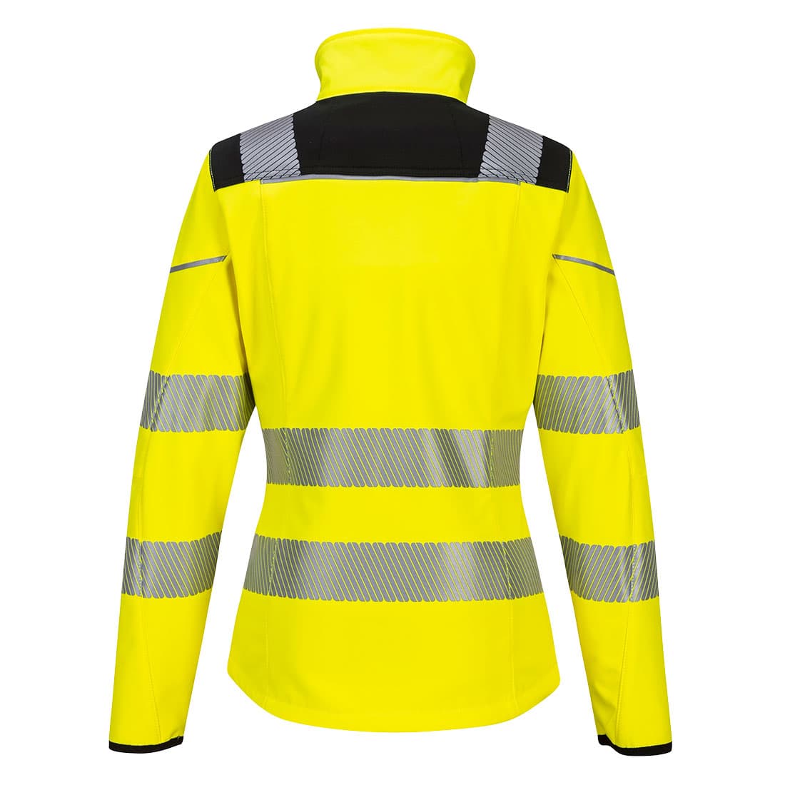 PW3 Hi-Vis Women’s Softshell (3L) Yellow/Black - thumbnail 2