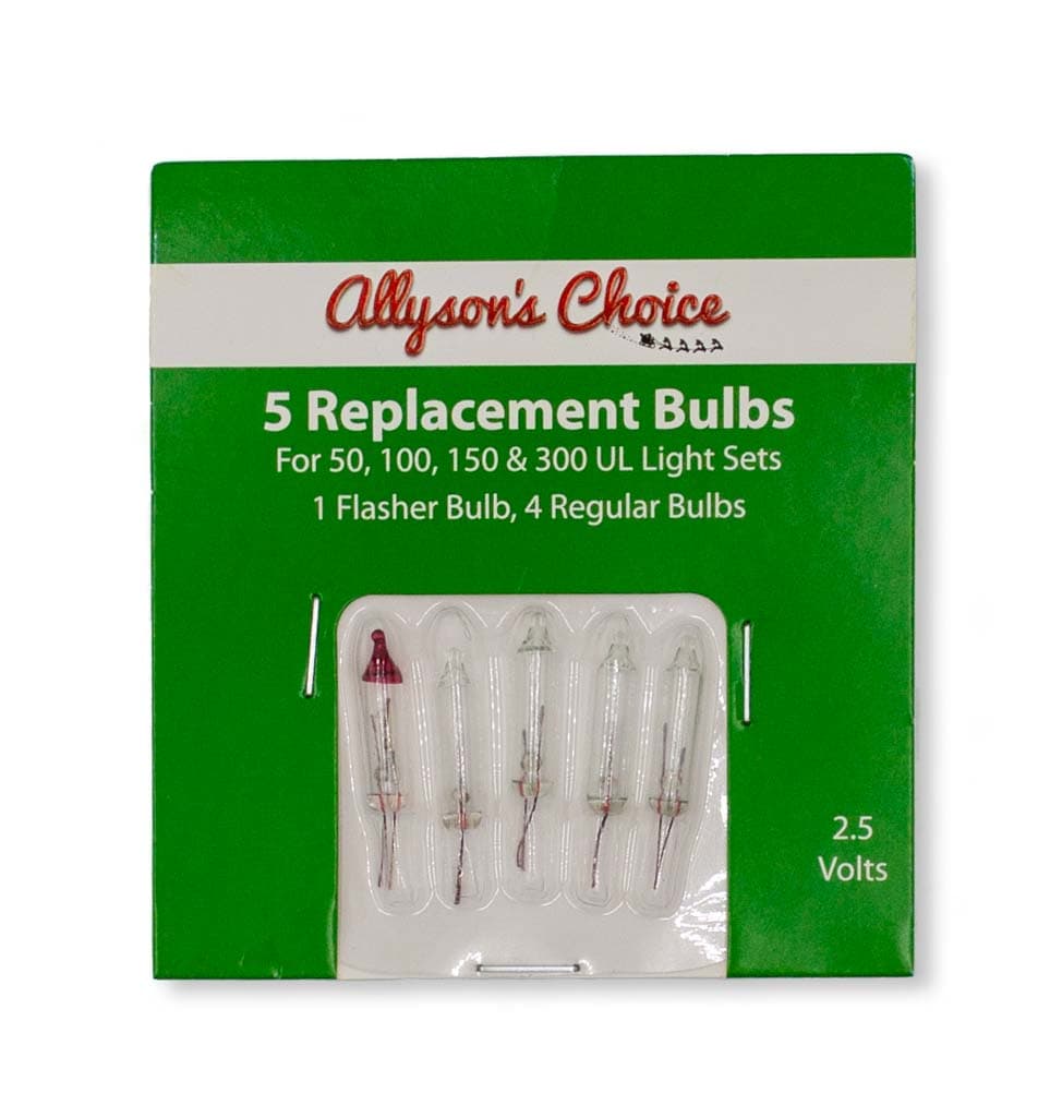 5Pk Mini Light Replacement Bulbs – Clear