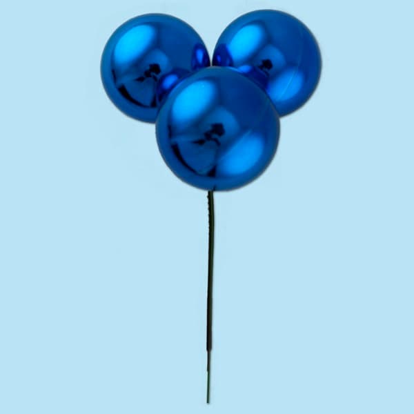 40mm Plastic Tri-Cluster Pick – Blue