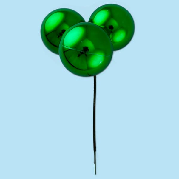 30mm Plastic Tri-Cluster Pick – Green