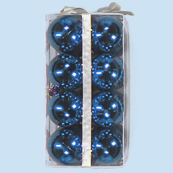 60mm Shiny Plastic Balls – Blue