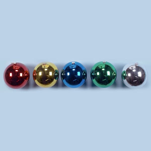 200mm Shatterproof Assorted Shiny Plastic Balls