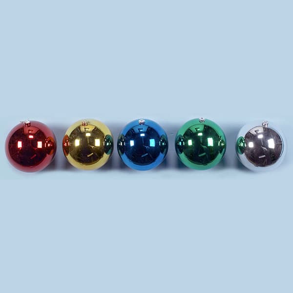 300mm Shatterproof Assorted Shiny Plastic Balls