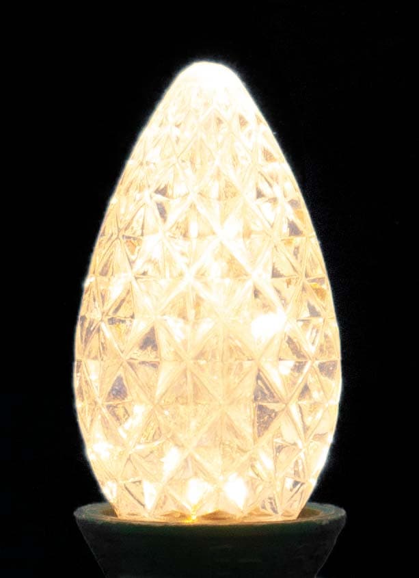 C7 Faceted LED Twinkle Bulb – Warm White