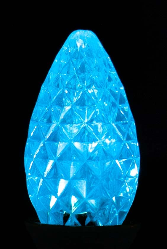 C7 Faceted LED Bulb – Teal