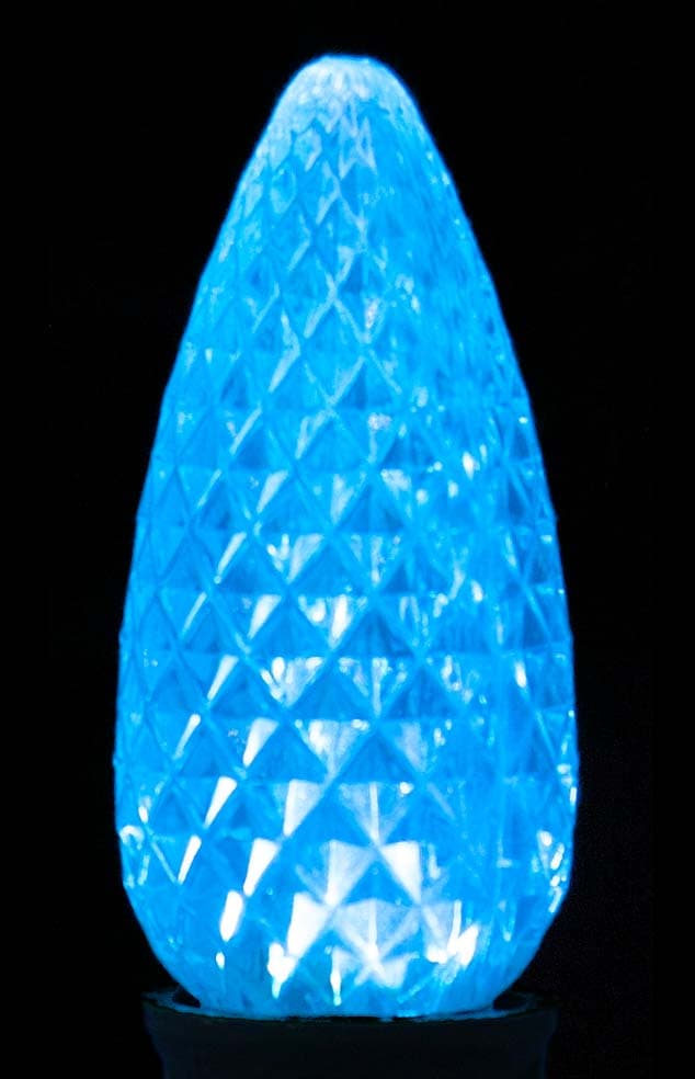C9 Faceted LED Bulb – Teal