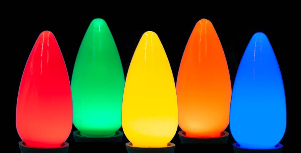 C9 Smooth Opaque LED Bulb – Multi