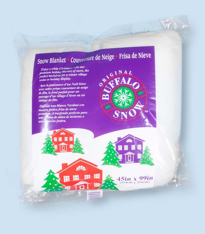 Buffalo Snow White Snow Blanket