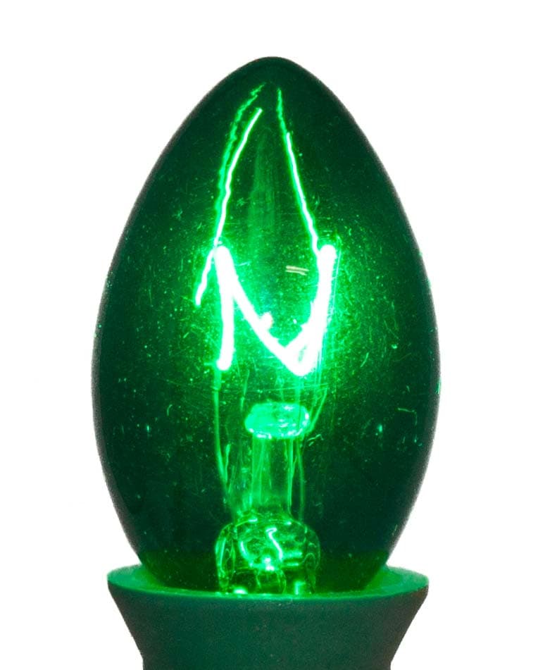 C7 Incandescent Bulb – Trans. Green