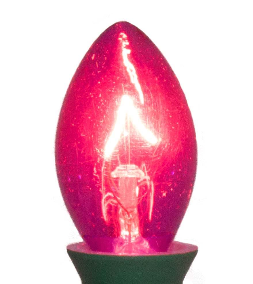 C7 Transparent Pink Bulb