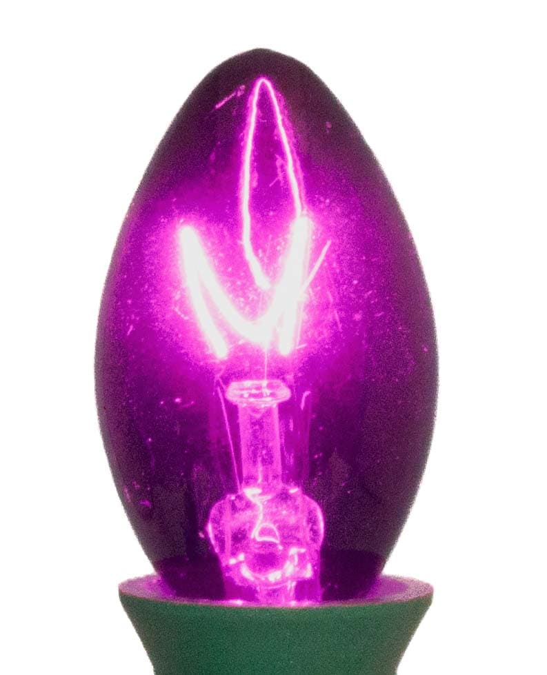 C7 Incandescent Bulb – Trans. Purple