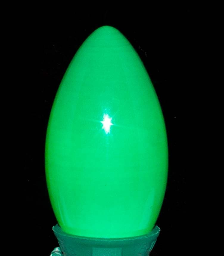 C9 Incandescent Bulb – Ceramic Green
