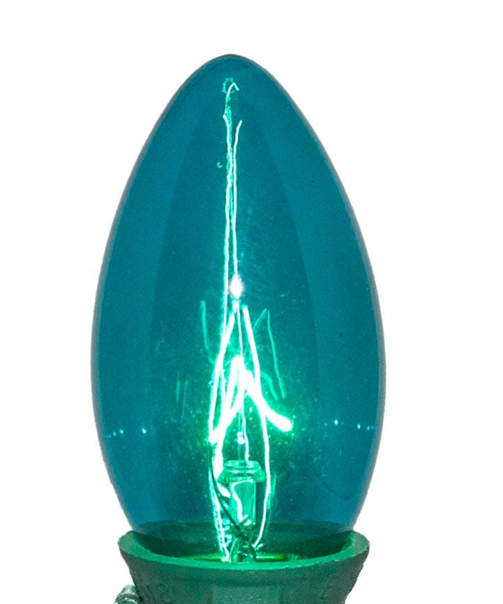 C9 Incandescent Bulk Bulb – Teal