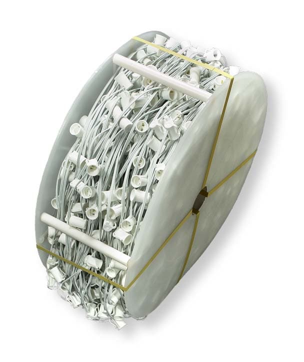 C7 1000′ White Wire – 12″ Spacing